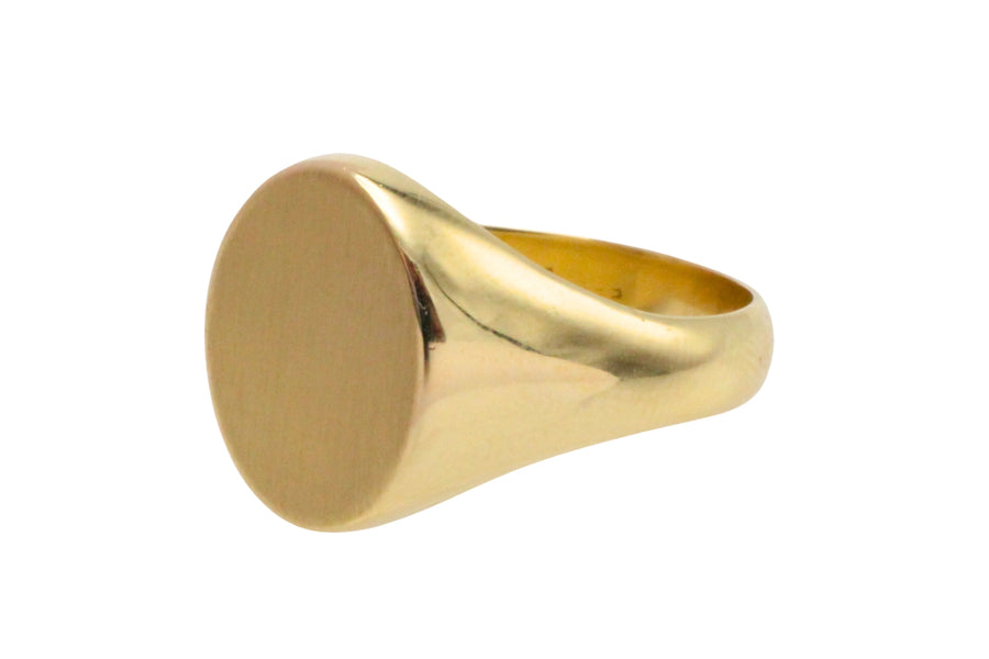 14 carat gold signet ring-gents rings-The Antique Ring Shop