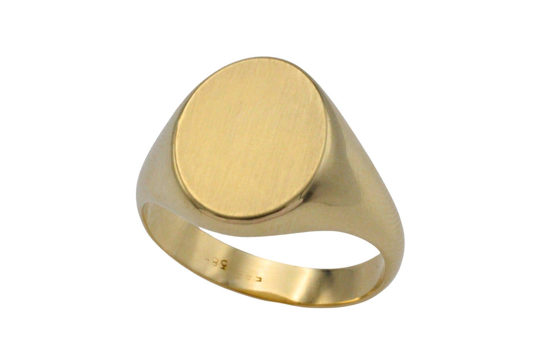14 carat gold signet ring-gents rings-The Antique Ring Shop