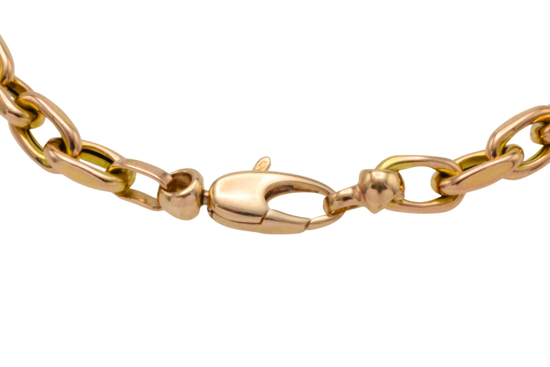 14 carat gold link bracelet-Bracelets-The Antique Ring Shop