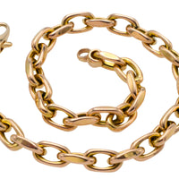 14 carat gold link bracelet-Bracelets-The Antique Ring Shop