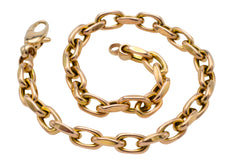 14 carat gold link bracelet-Bracelets-The Antique Ring Shop