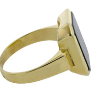 Bloodstone signet ring in 14 carat gold