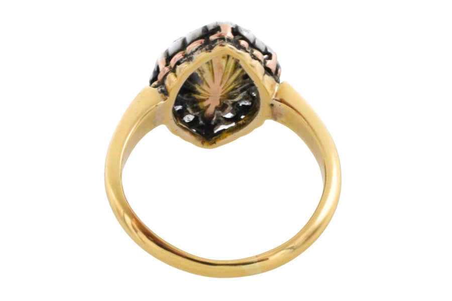 Victorian opal and rose diamond ring