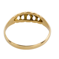Five stone diamond ring from 1901