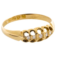 Five stone diamond ring from 1901