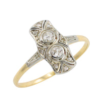 Petit Art Deco diamnd ring-Vintage Rings-The Antique Ring Shop