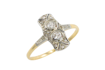 Petit Art Deco diamnd ring-Vintage Rings-The Antique Ring Shop