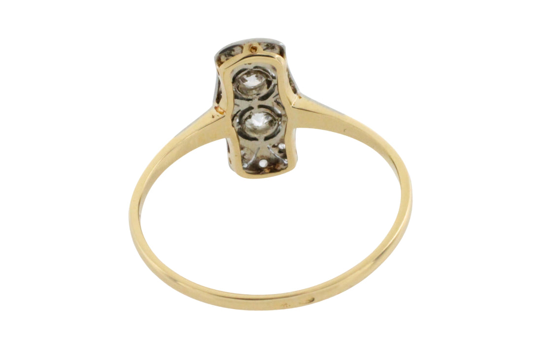 Petit Art Deco diamnd ring-Vintage Rings-The Antique Ring Shop