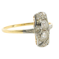 Petit Art Deco diamnd ring-Vintage Rings-The Antique Ring Shop