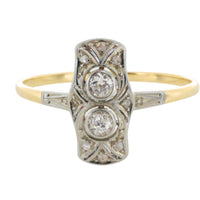 Petit Art Deco diamnd ring-Vintage Rings-The Antique Ring Shop