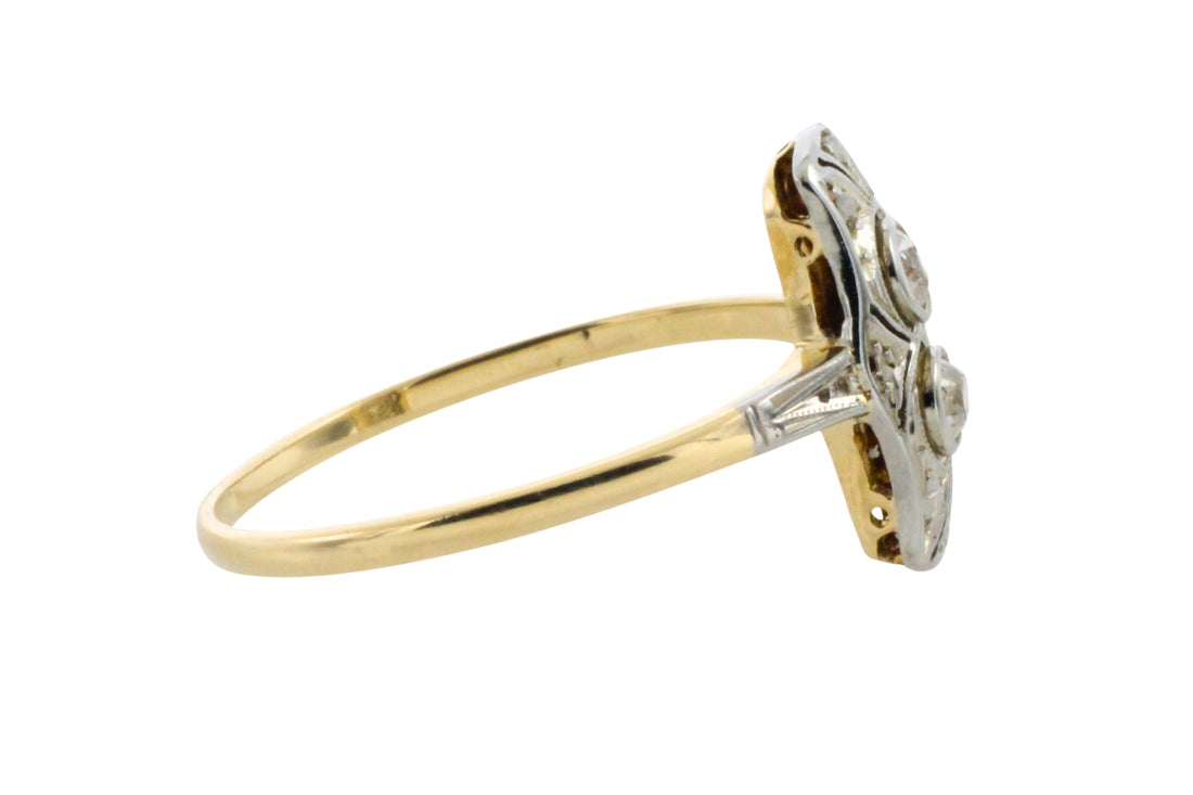 Petit Art Deco diamnd ring-Vintage Rings-The Antique Ring Shop