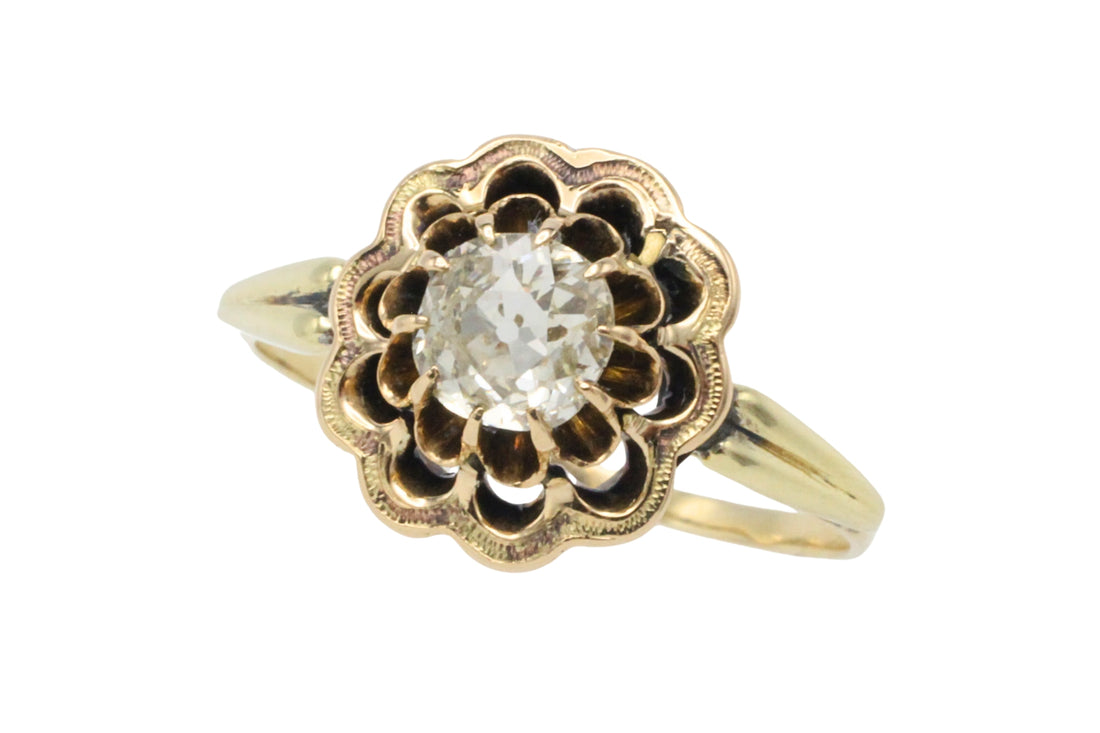 Old mine cut diamond ring-Antique rings-The Antique Ring Shop