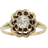 Old mine cut diamond ring-Antique rings-The Antique Ring Shop