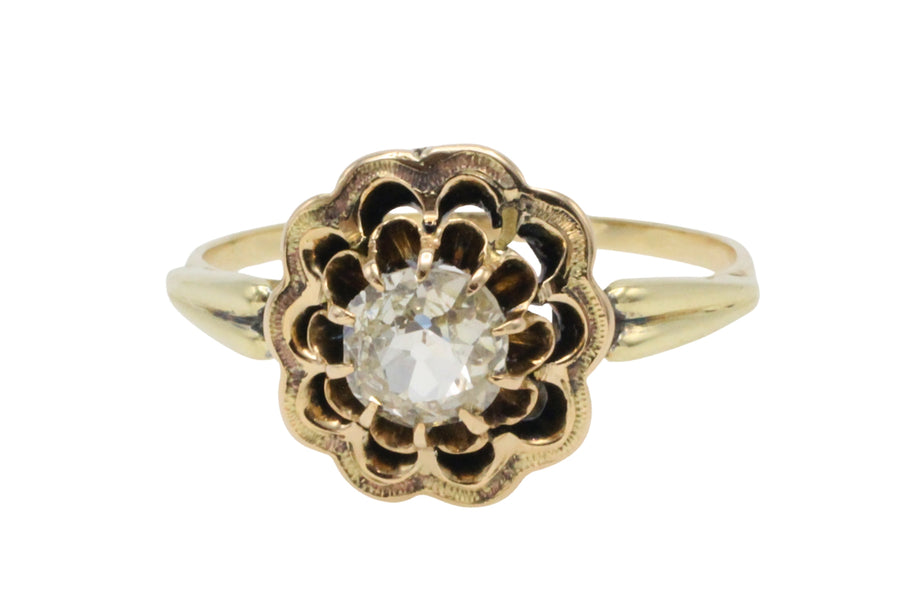 Old mine cut diamond ring-Antique rings-The Antique Ring Shop