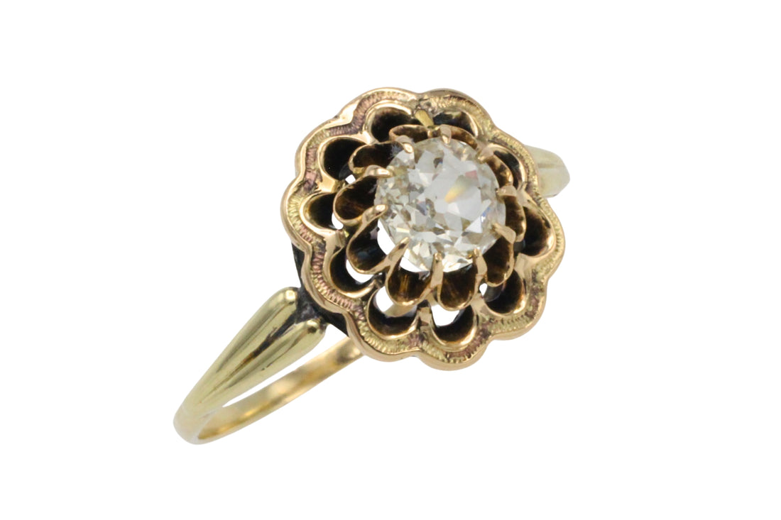 Old mine cut diamond ring-Antique rings-The Antique Ring Shop