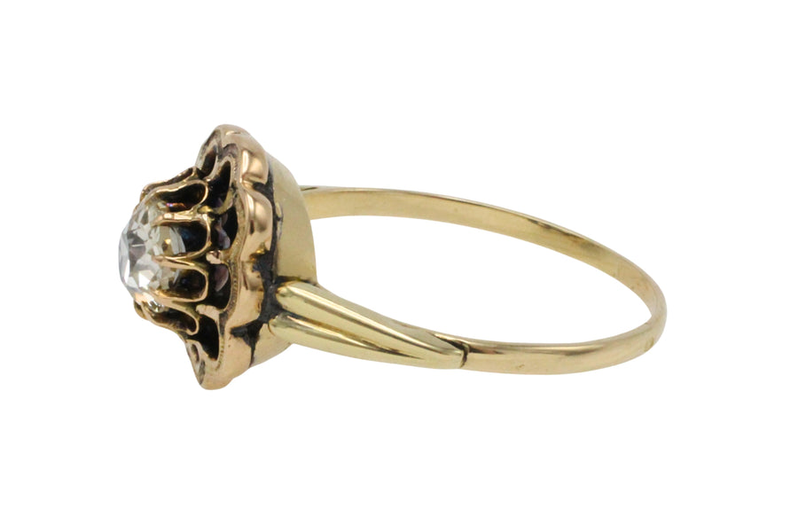 Old mine cut diamond ring-Antique rings-The Antique Ring Shop