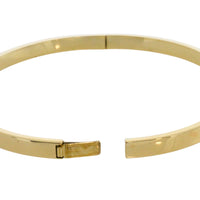 Hinged bangle in 14 carat gold-Bracelets-The Antique Ring Shop