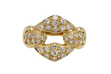 Brilliant cut diamond ring in 18 carat gold