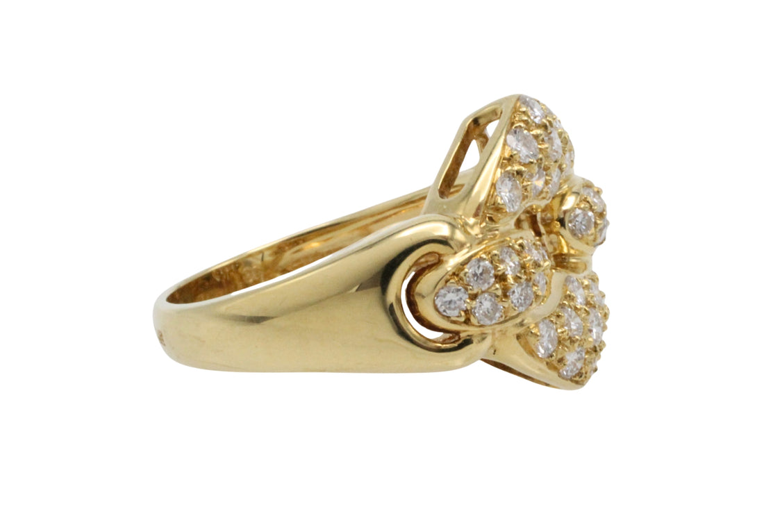Brilliant cut diamond ring in 18 carat gold