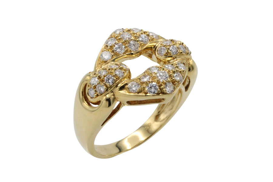 Brilliant cut diamond ring in 18 carat gold