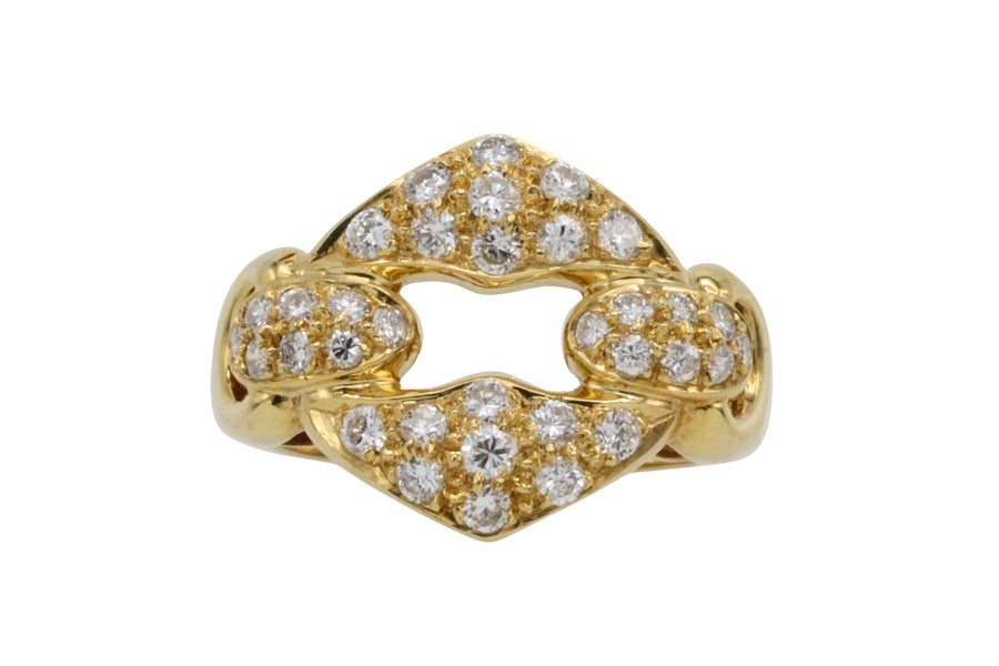 Brilliant cut diamond ring in 18 carat gold
