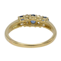 Vintage sapphire and diamond ring in 18 carat gold