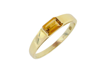 Citrine ring in 14 carat gold