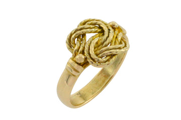 Vintage 14 carat gold knot ring