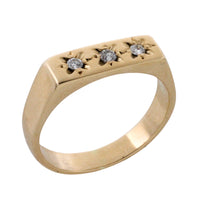 Vintage three stone diamond ring