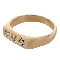 Vintage three stone diamond ring