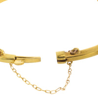 Edwardian hinged bracelet with old cut diamonds-Bracelets-The Antique Ring Shop