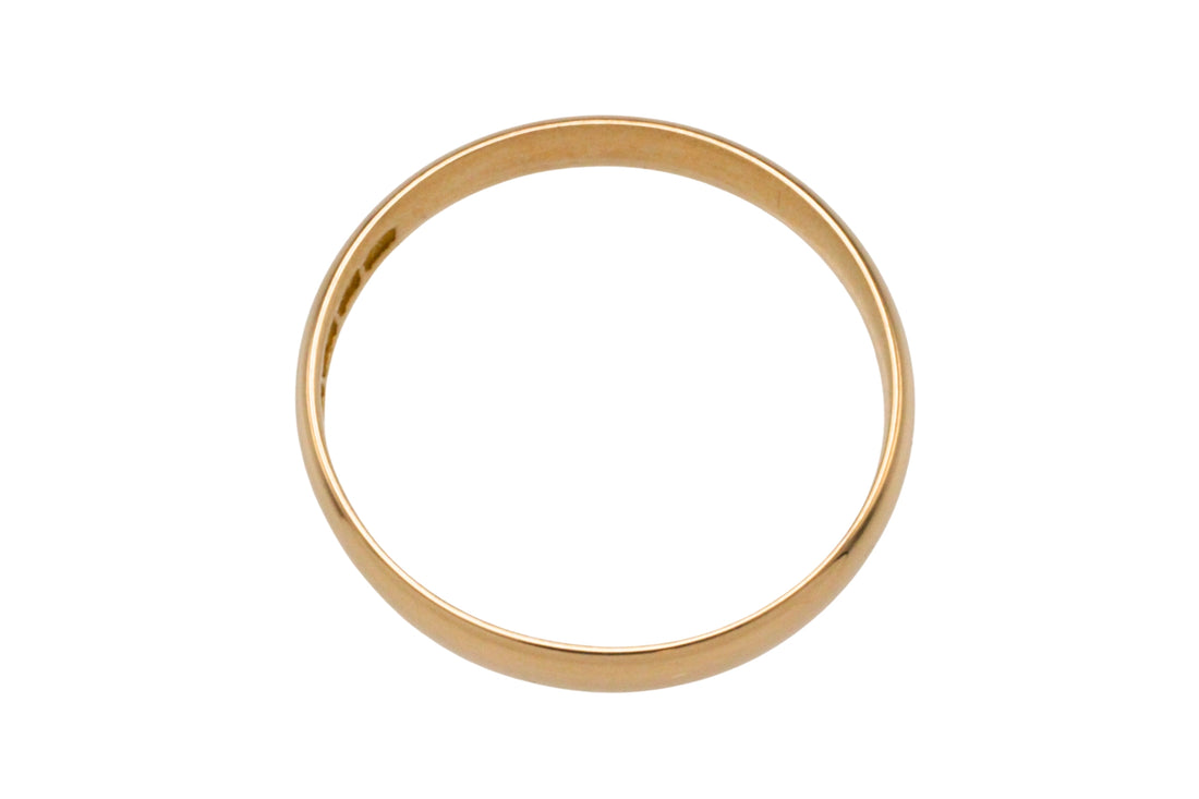 22 carat gold wedding band from 1925