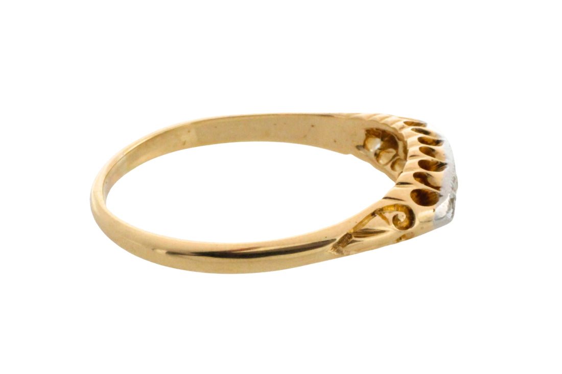 Edwardian old cut diamond ring