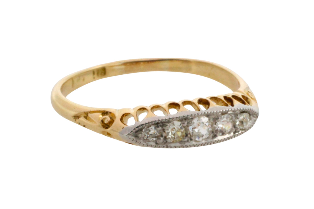 Edwardian old cut diamond ring