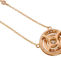 Diamond pendant and chain in 18 carat gold