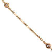 Diamond pendant and chain in 18 carat gold