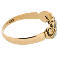 Edwardian sapphire and pearl ring from 1908