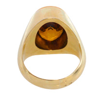 Oval Citrine ring in 14 carat gold