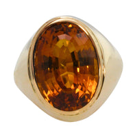 Oval Citrine ring in 14 carat gold