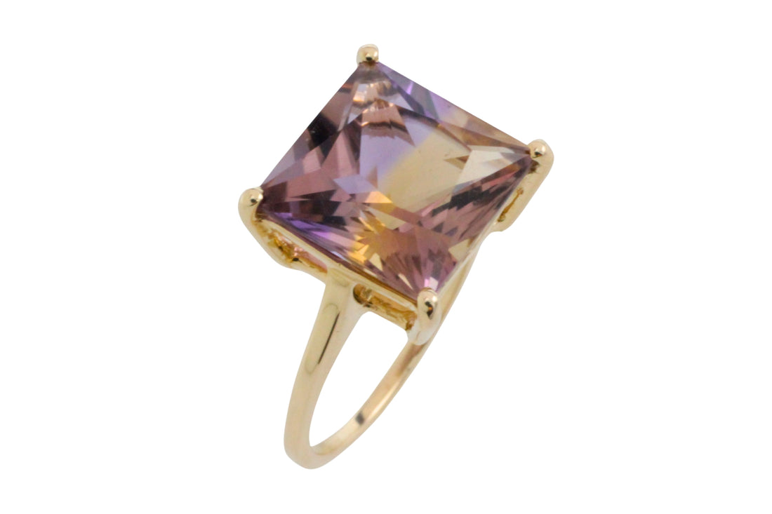 French cut amatrine ring