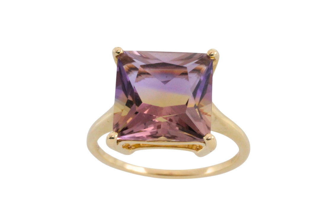French cut amatrine ring