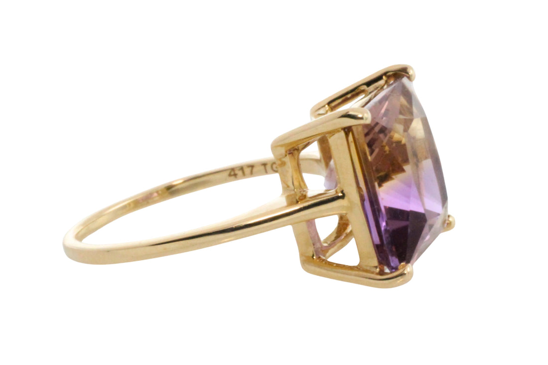 French cut amatrine ring