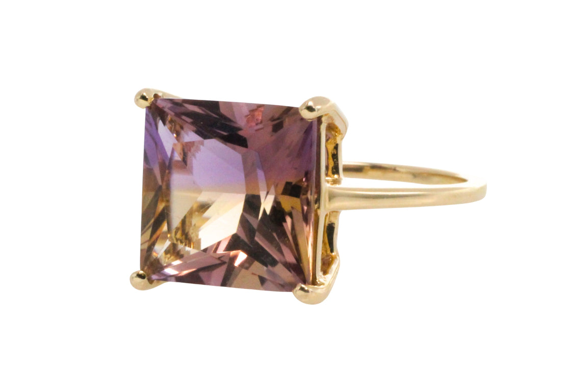 French cut amatrine ring