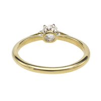 Old mine cut diamond solitaire ring-engagement rings-The Antique Ring Shop