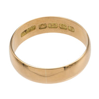 18 carat gold band from 1939-wedding rings-The Antique Ring Shop