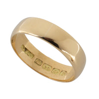 18 carat gold band from 1939-wedding rings-The Antique Ring Shop