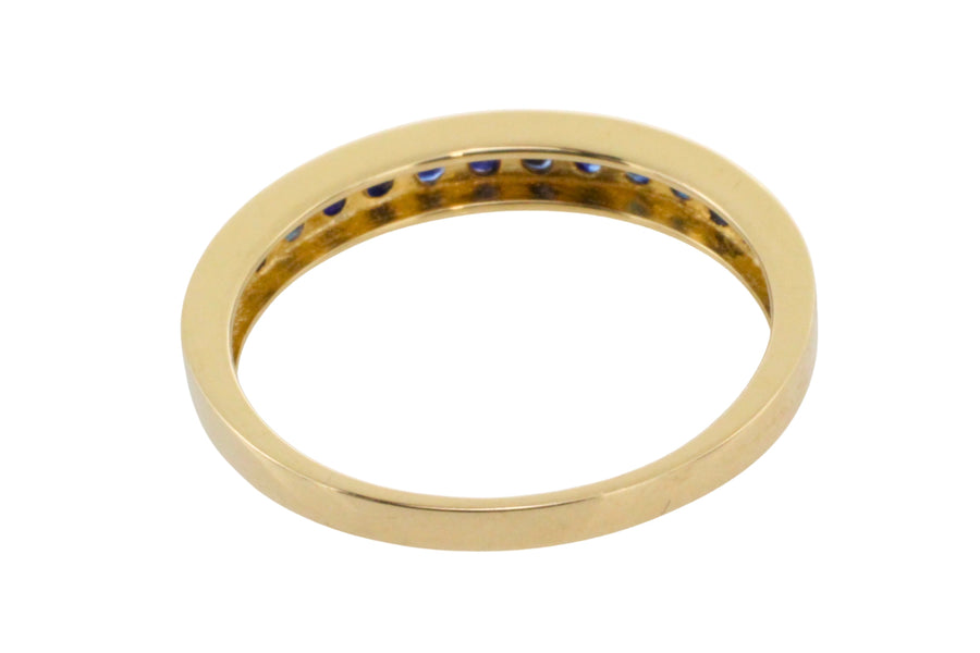 Sapphire half eternity band-Vintage Rings-The Antique Ring Shop