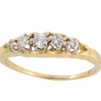 Vintage five stone diamond ring-vintage rings-The Antique Ring Shop