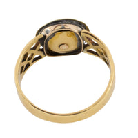 Vintage faceted garnet ring in 14 carat gold-vintage rings-The Antique Ring Shop