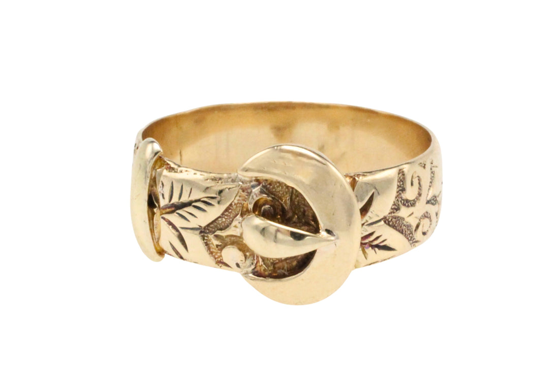 Antique buckle ring from 1914-Antique rings-The Antique Ring Shop